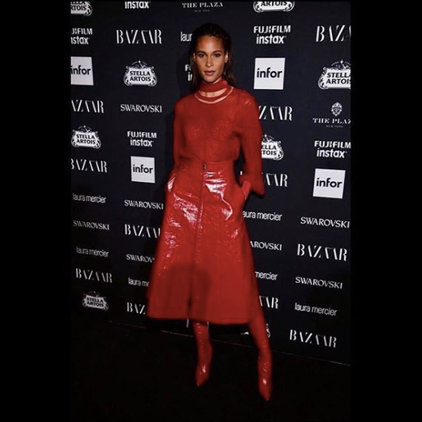 Cindy Bruna at Harper's Bazaar Iconic Party