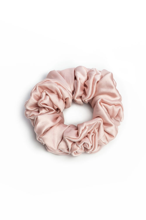 Maria Wide Scrunchie in Pearl