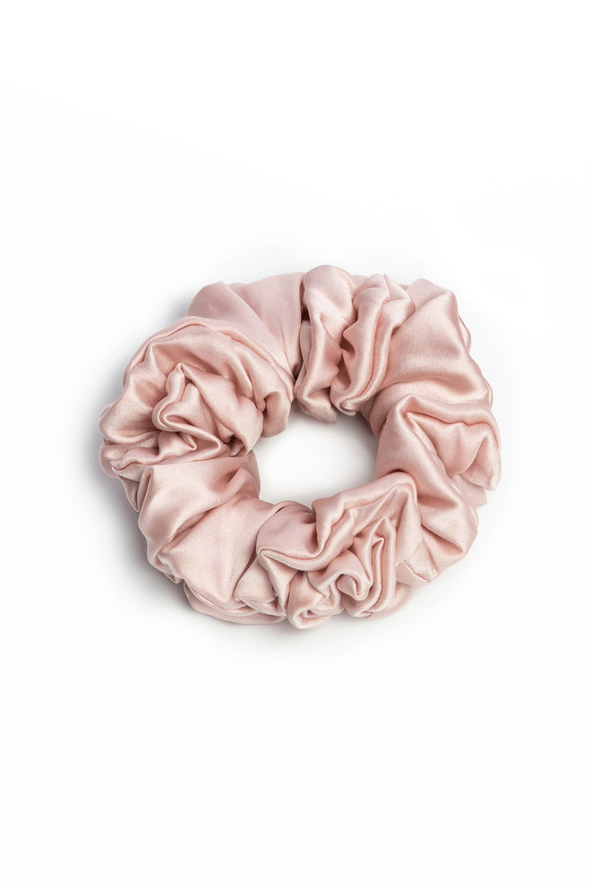 Maria Wide Scrunchie in Pearl