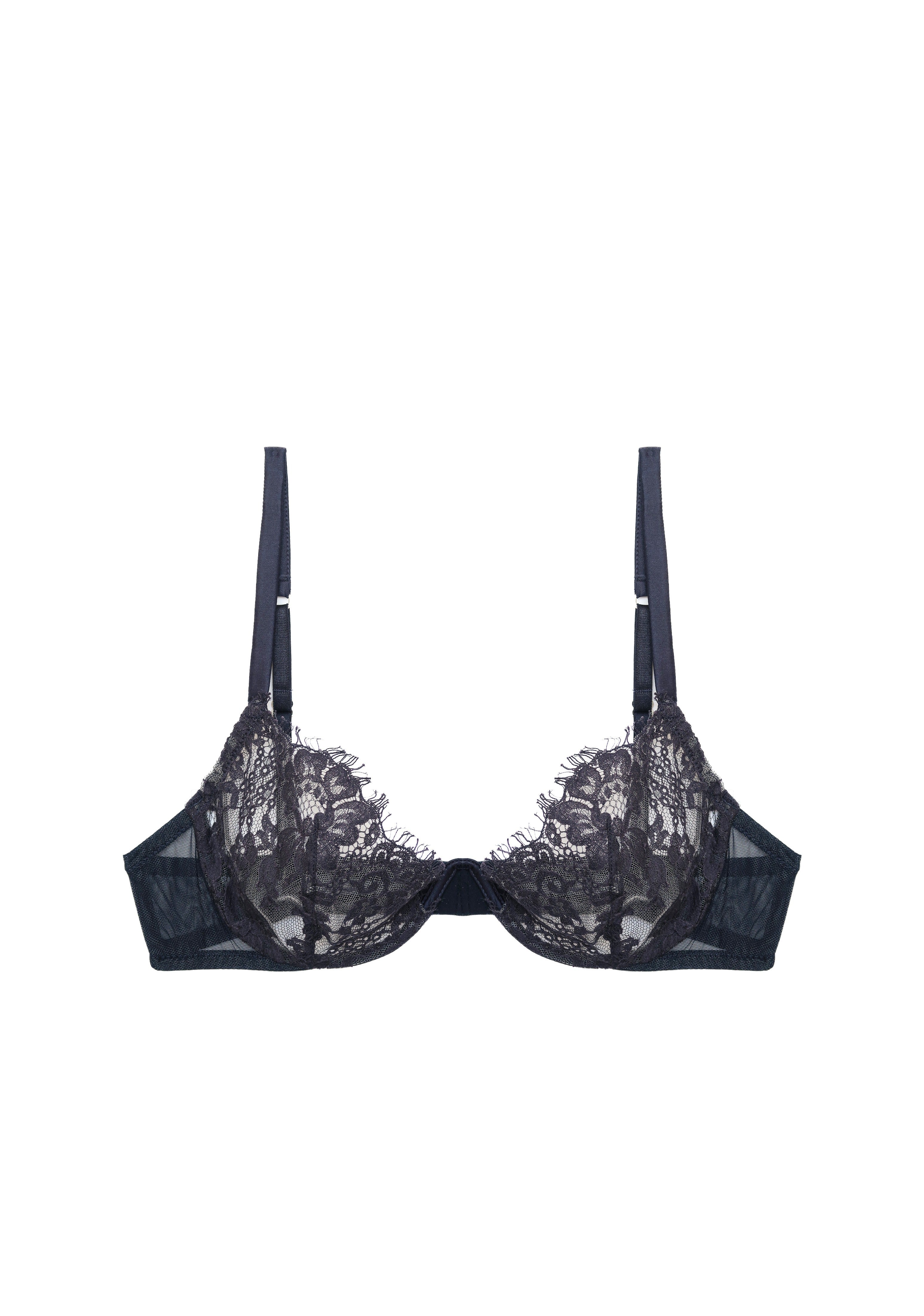 Je m'appelle Sophie V-Detail Bra in Blue Notte