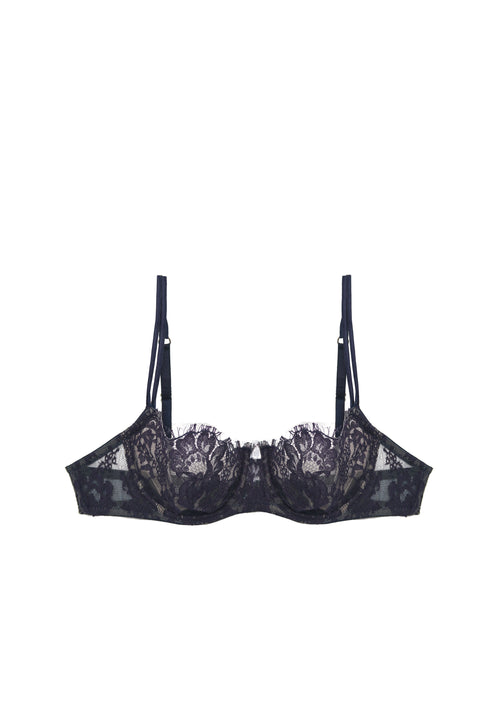 Je m'appelle Sophie Balconette Bra in Blue Notte
