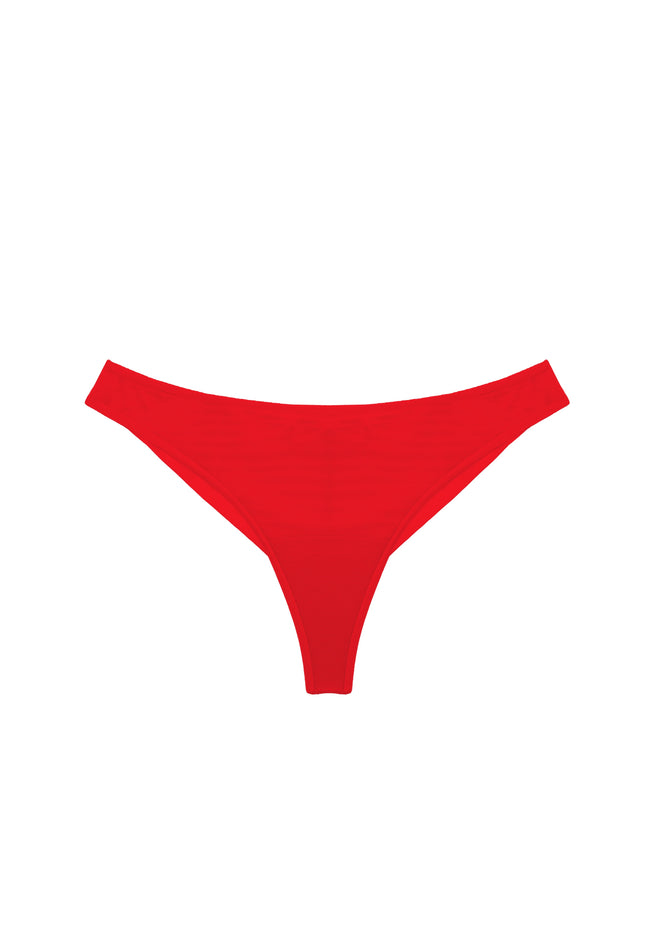 Gia Thong in Red product detail displaying vibrant red color and minimal coverage