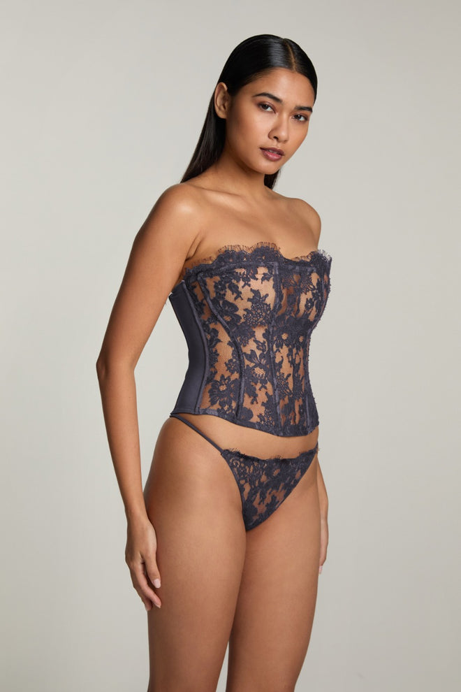 Je m'appelle Sophie Strapless Bustier in Blue Notte