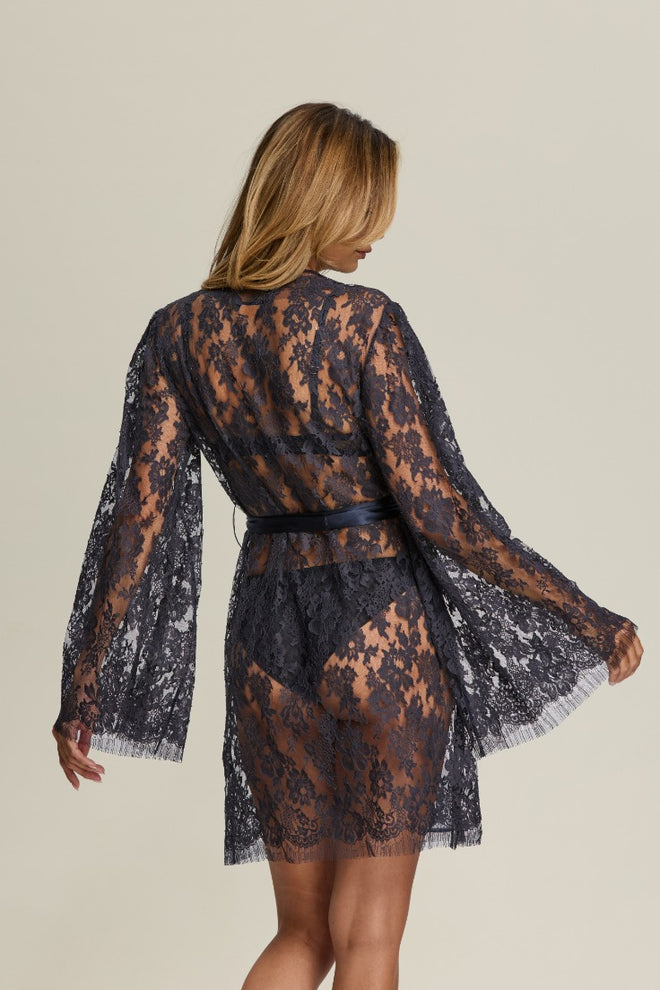 Je m'appelle Sophie Short Robe in Blue Notte