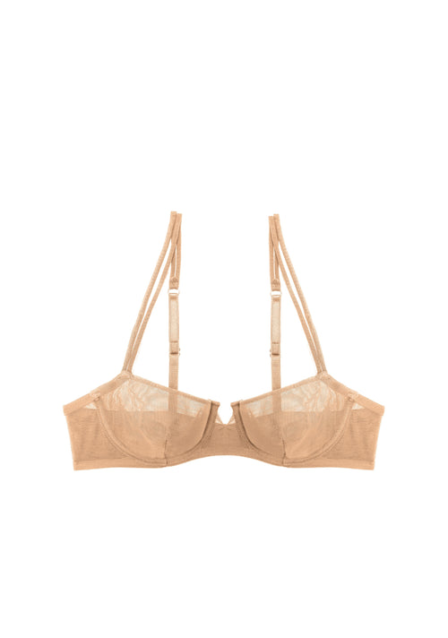 Gia Balconette Bra in Sand