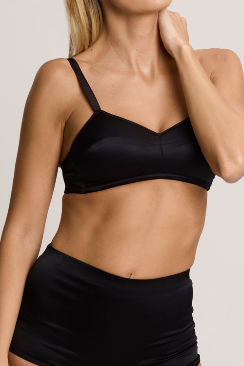 Jardin Du Luxembourg Padded Soft Bra in Black