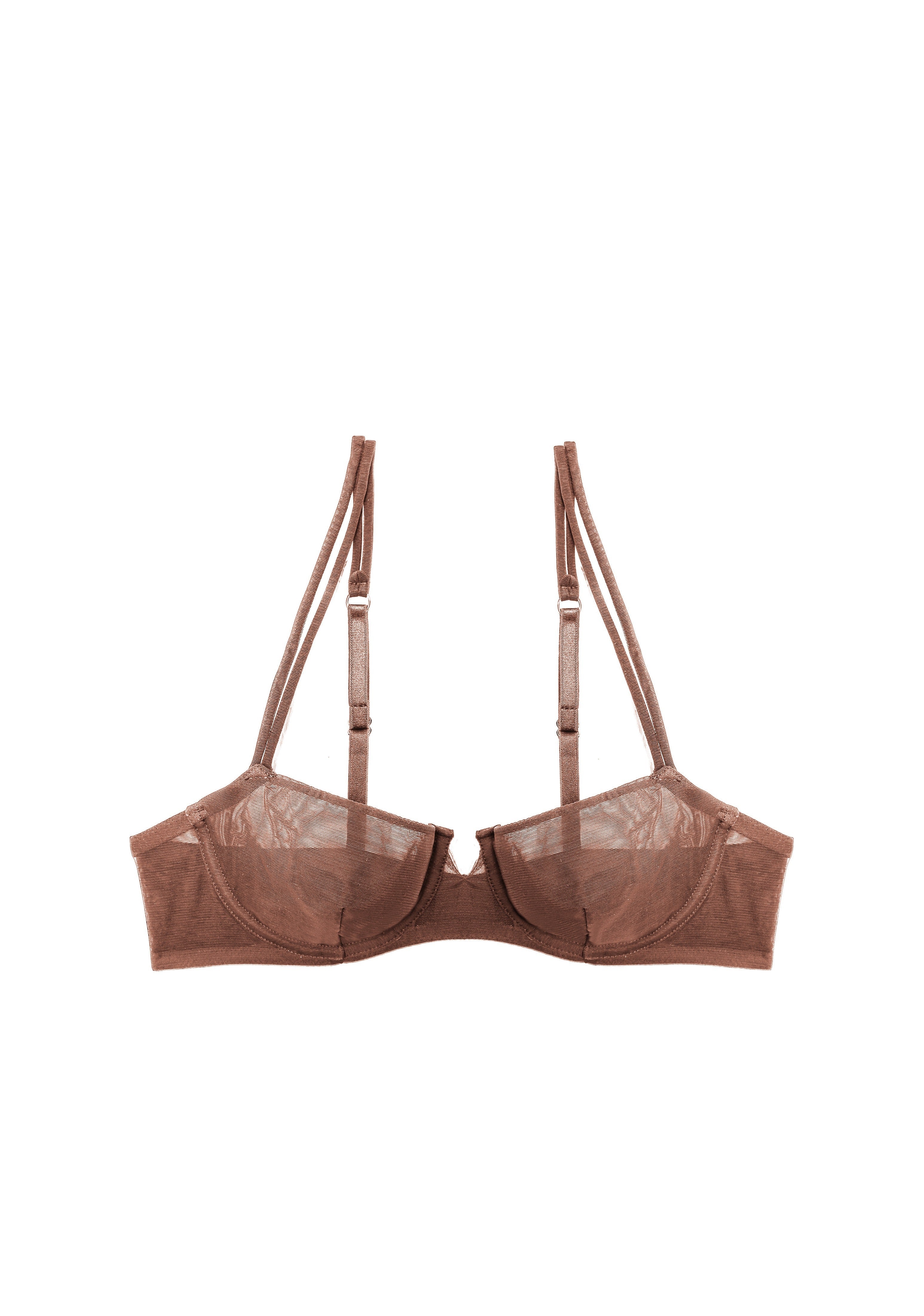 Gia Balconette Bra in Brown