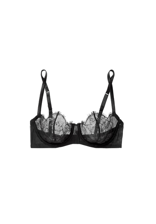 Coeur Sauvage Balconette Bra in Black