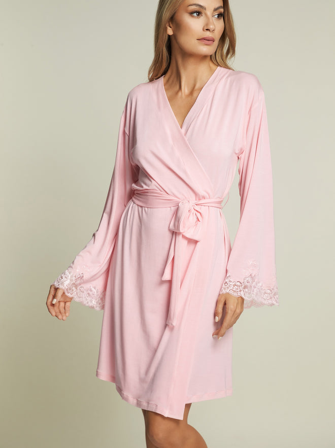 Kesington Mornings Robe in Pink
