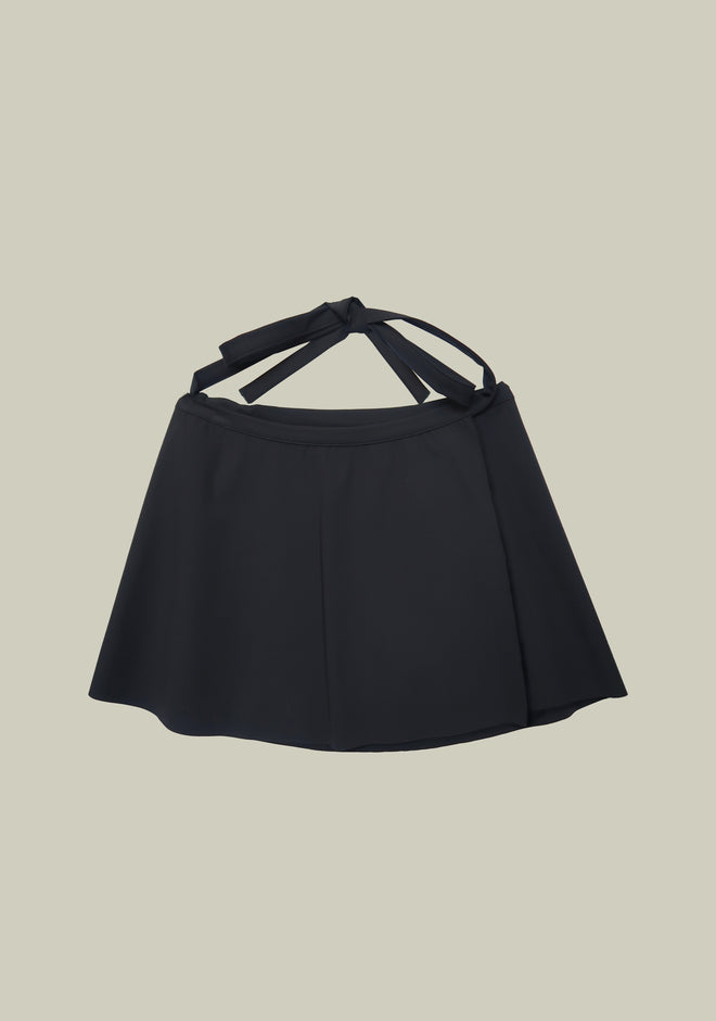 Dial M for Monaco Mini Skirt Cover-Up in Black