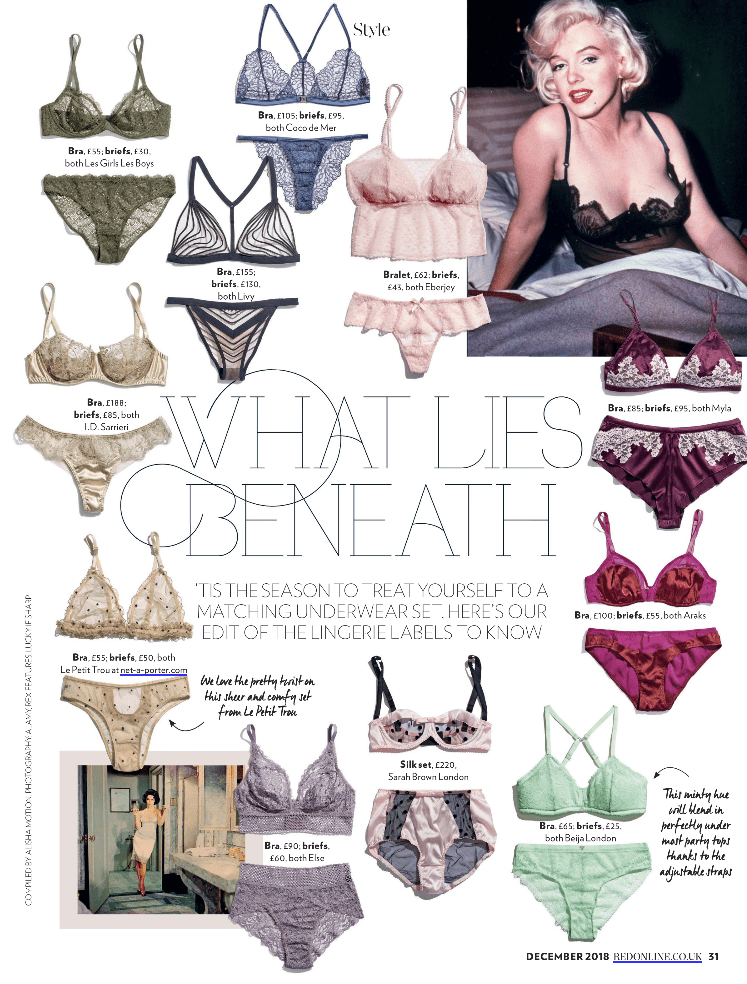 I.D. Sarrieri in Red Magazine shopping page - I.D. Sarrieri