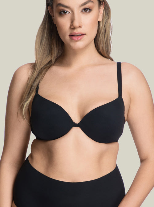 Daisy Push-Up Bra in Black