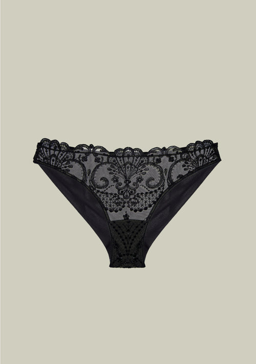 Poised in The Palace Brazilian Brief in Black