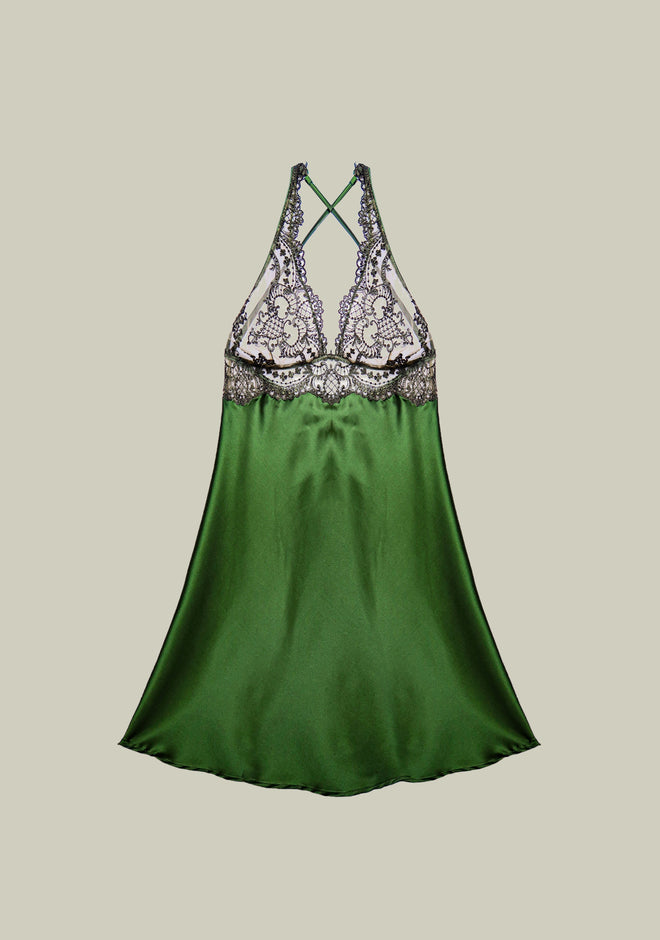 Arabian Nights Chemise in Olive Green