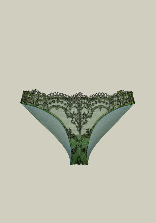 Arabian Nights Brazilian Brief in Olive Green