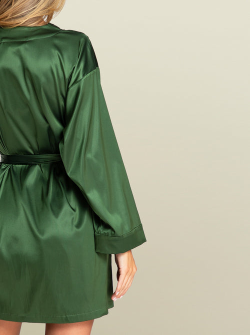 Arabian Nights Robe in Olive Green