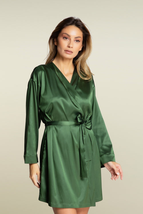 Arabian Nights Robe in Olive Green