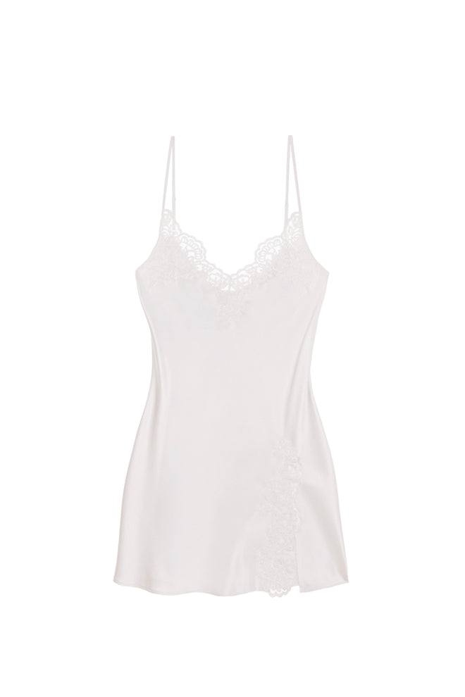 Royal Jewel Short Chemise in White