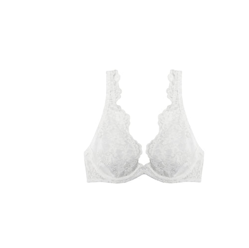 Royal Jewel Underwired Triangle Bra in White