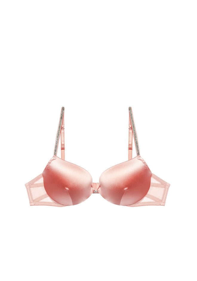 Dancing in the Moonlight Padded Push Up Bra in Pink