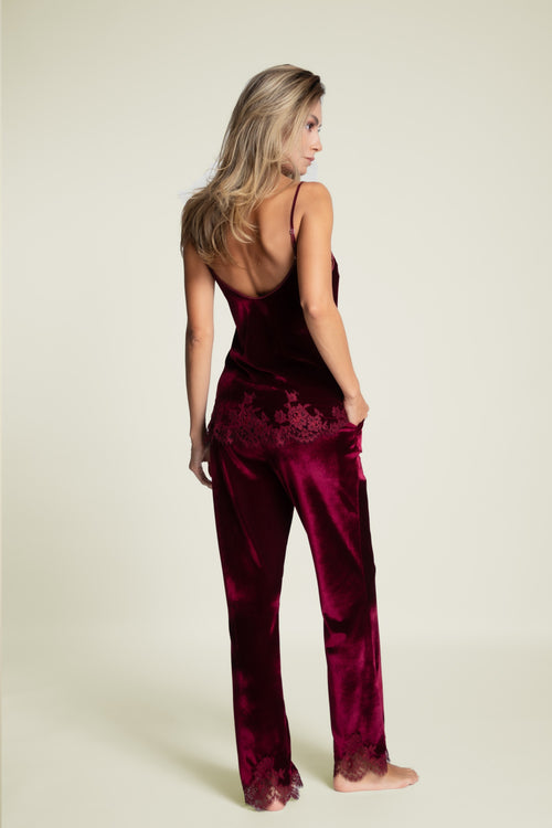 Rose Imperial Pants in Wine