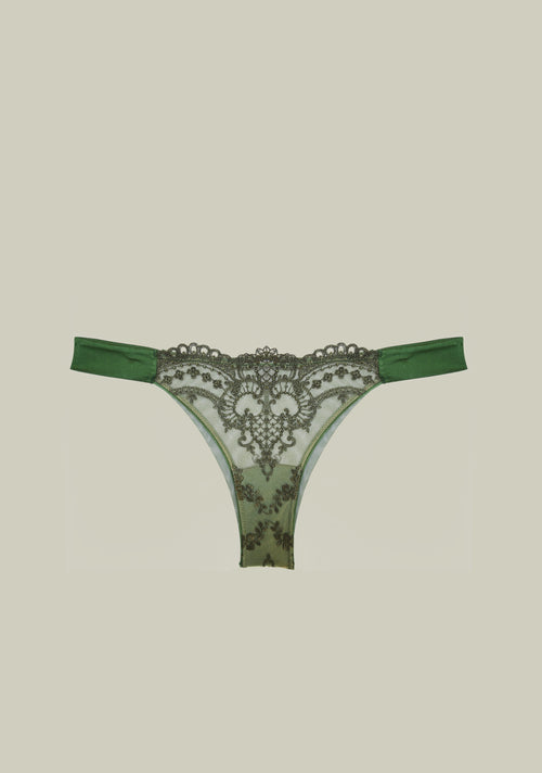 Arabian Nights Thong in Olive Green