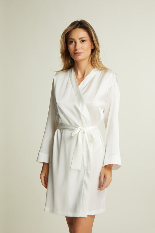 Lombard Street Mini Robe in Cream