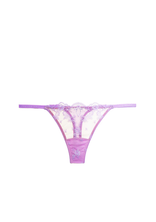 Petal Bloom V-String in Lilac