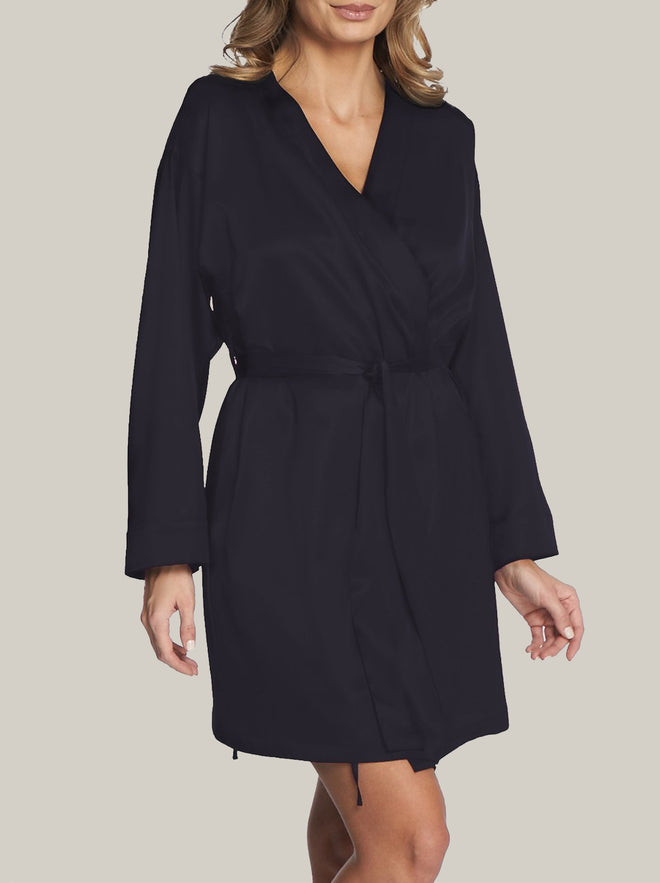 Lombard Street Mini Robe in Black