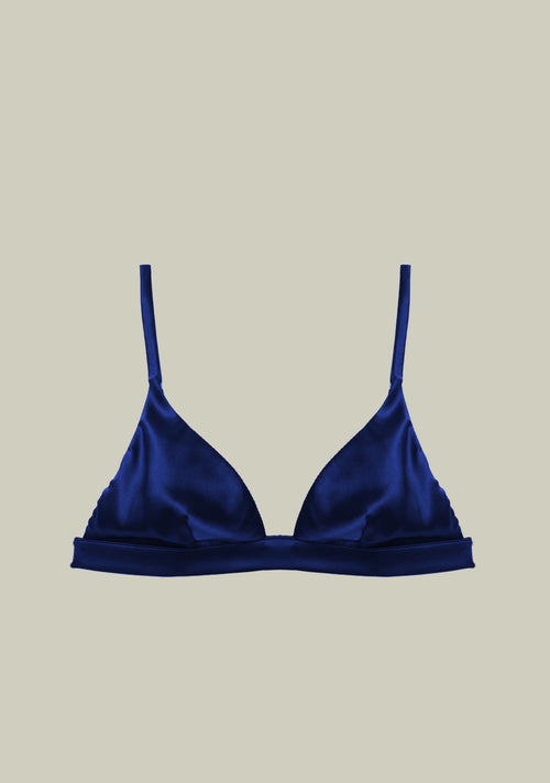 Lombart Street Triangle Bra in Navy