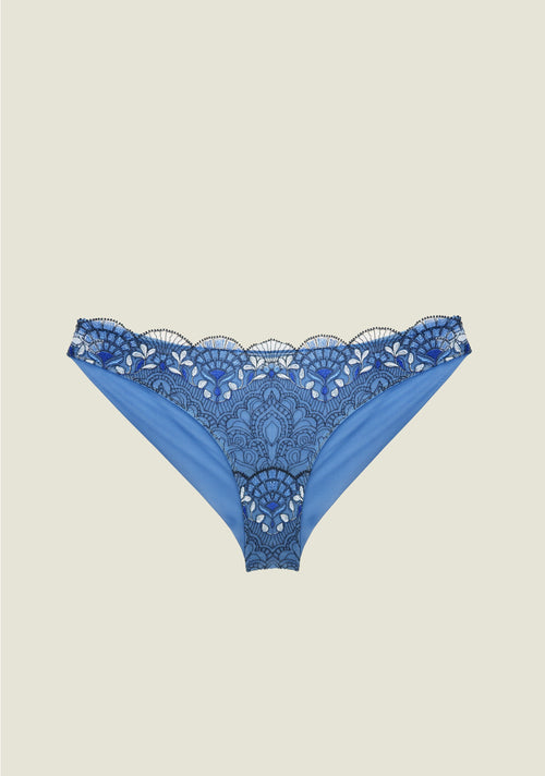 Venetian Glass Brazilian Brief in Blue Jeans