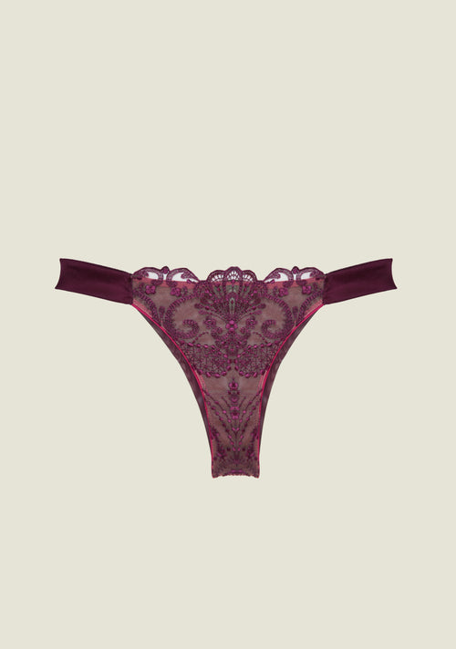 Goddess Of Love Thong in Amethyst