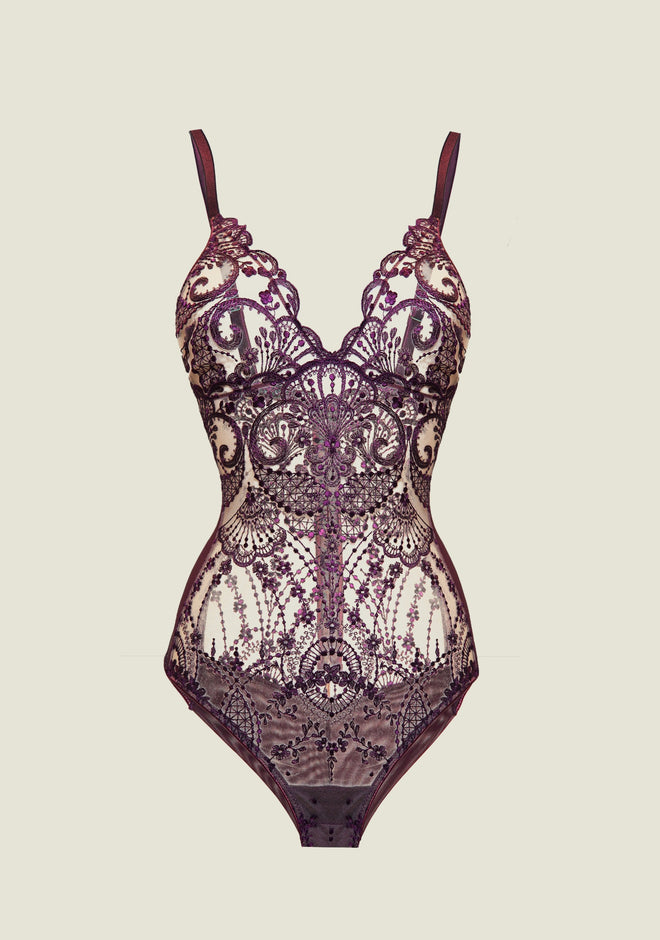 Goddess Of Love Bodysuit in Amethyst