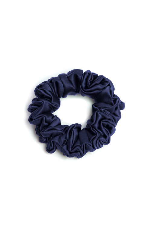 Maria Wide Scrunchie in Cobalt