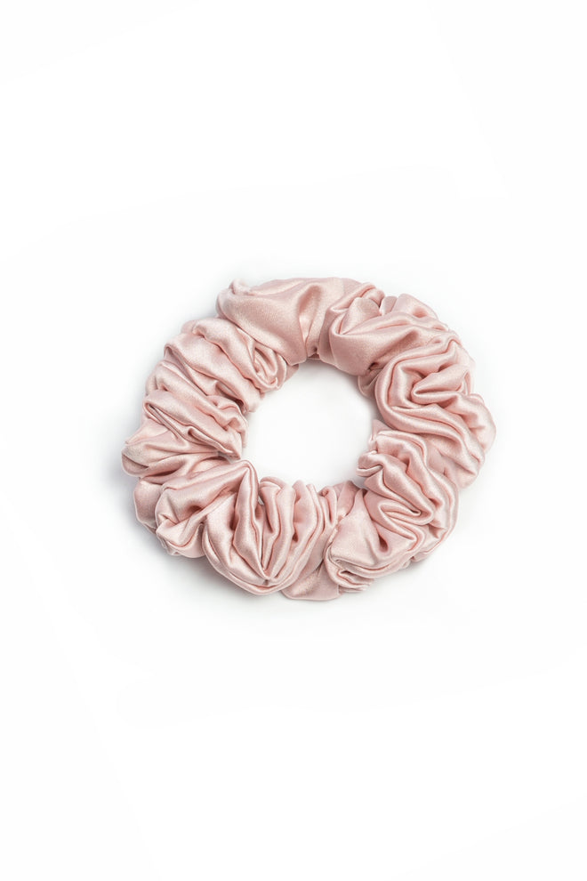 Maria Wide Scrunchie in Pearl