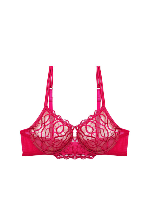 Una Giornata a Bologna Underwired Bra in Raspberry