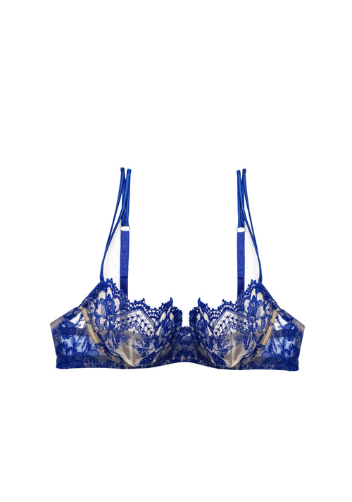 Villa d'Este Balconette Bra in Royal Blue