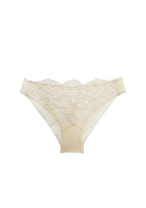 Royal Jewel Medium Brief in Cream Gold