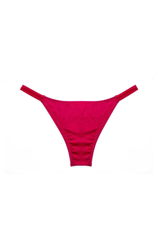 Lombard Street Thong in Raspberry