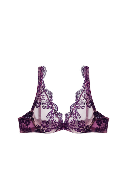 Espresso Evening Underwired Triangle Bra in Chocolate