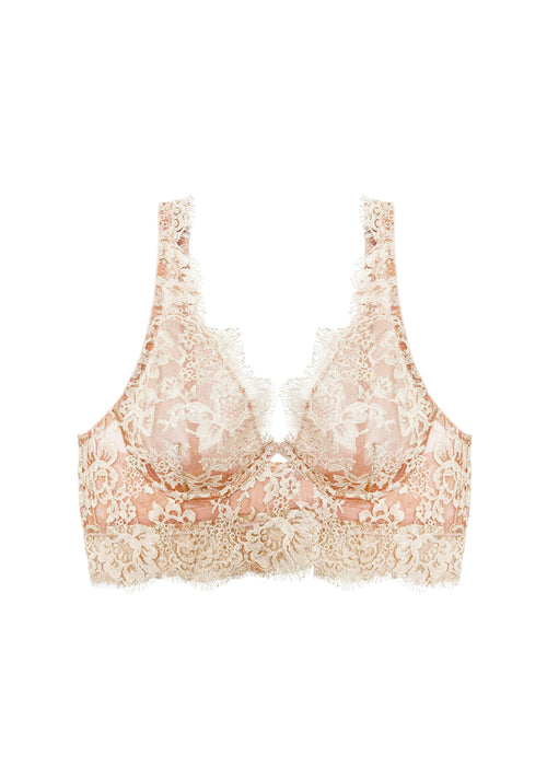 Je m'appelle Sophie Longline Underwired Triangle Bra in Champagne