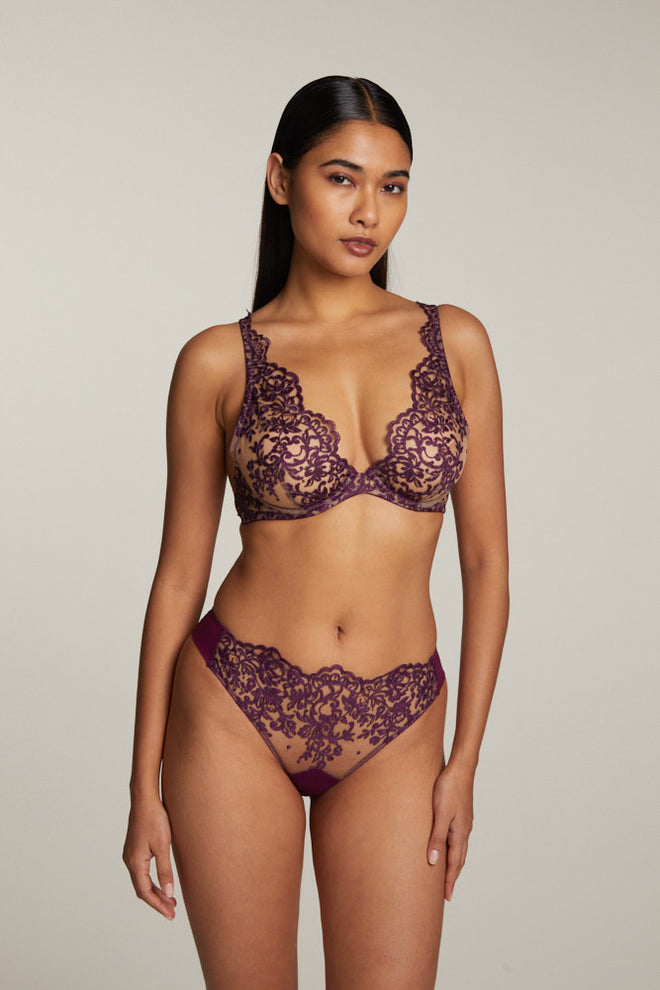 Royal Jewel Medium Brief in Dark Violet