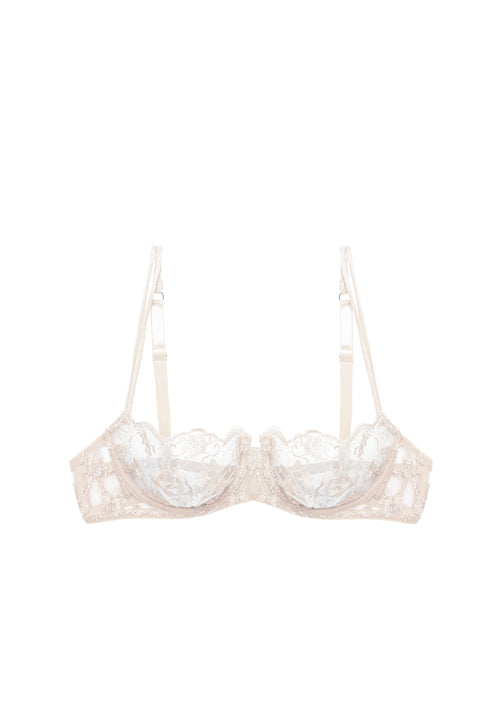 Loulou Balconette Bra in White