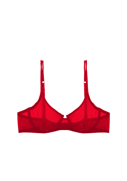Shop Gia Underwired Bra in Red Sarrieri - Main Image