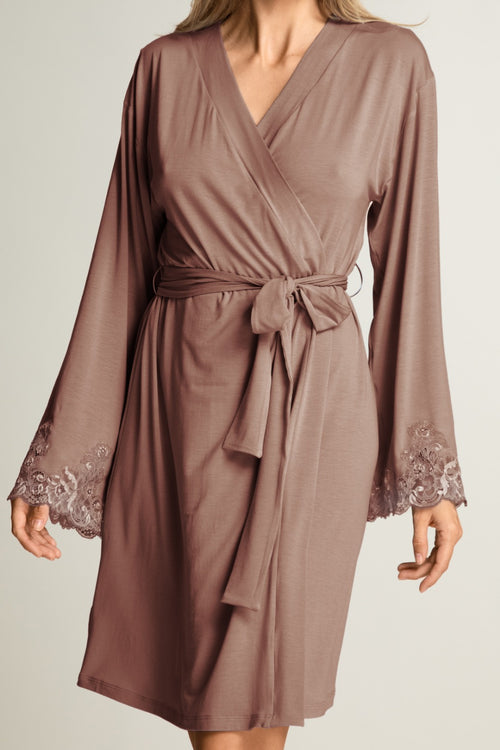 Kensington Mornings Robe in Cocoa