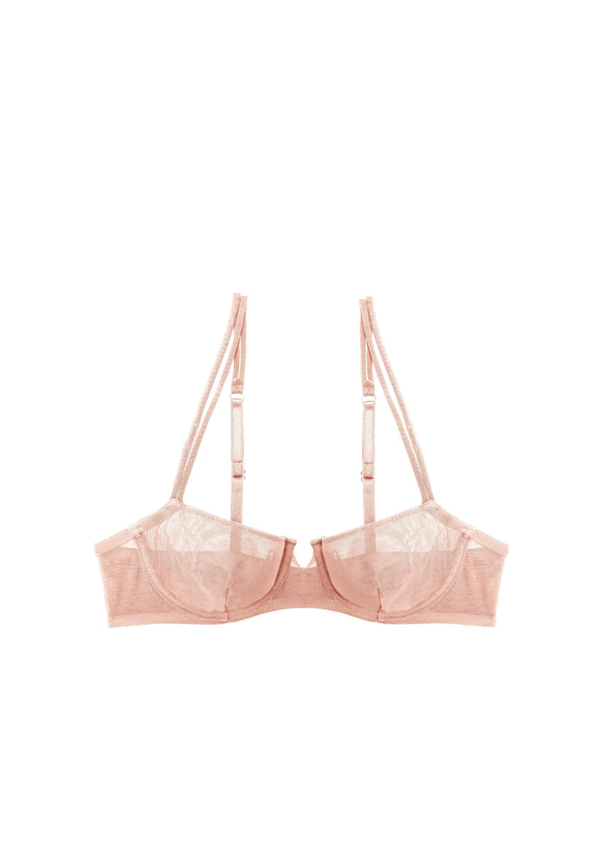 Gia Balconette Bra in Rose Opaline