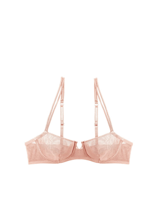 Gia Balconette Bra in Rose Opaline