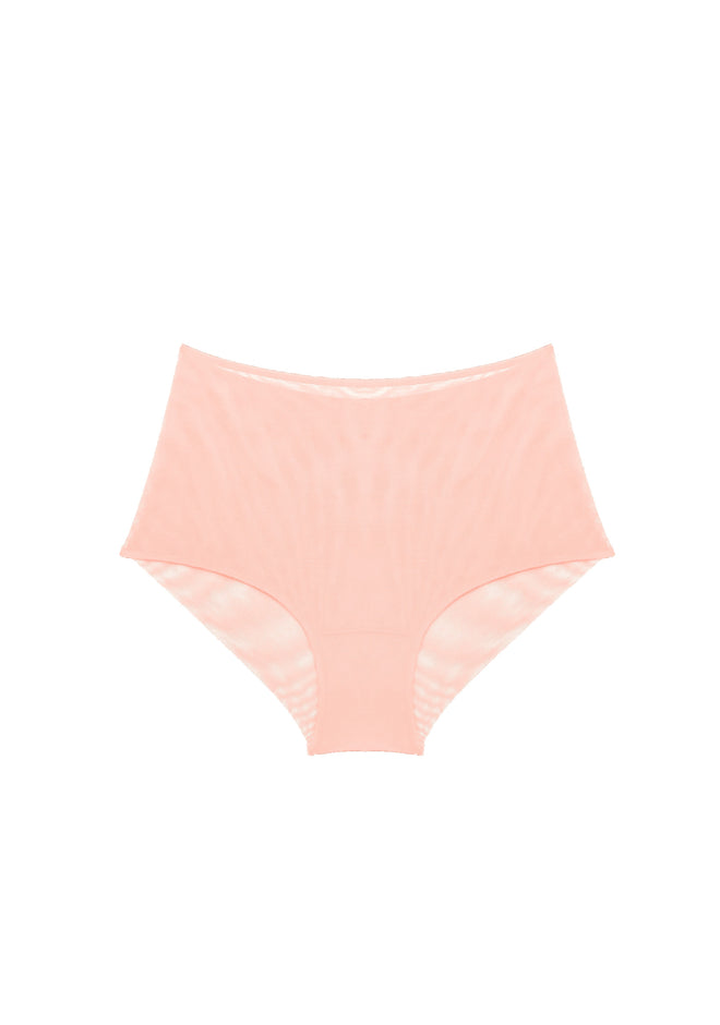 Gia High Waist Brief in Rose Opaline