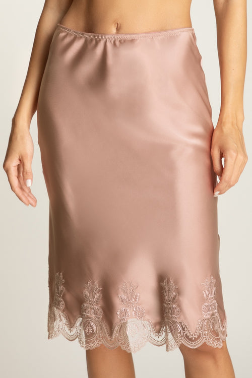 Espresso Evening Midi Skirt in Beige