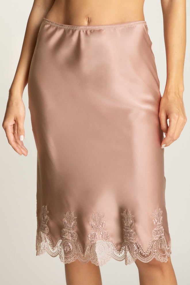 Espresso Evening Midi Skirt in Beige